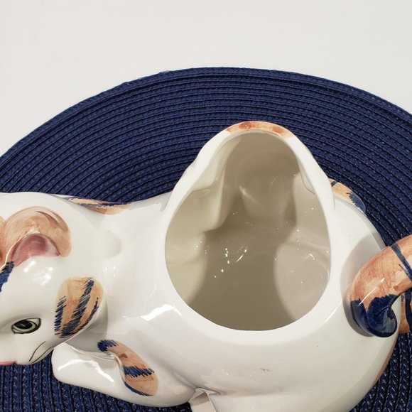 Vintage Calico Momma Cat with Cute Little Kitten Teapot - Picture 7 of 8
